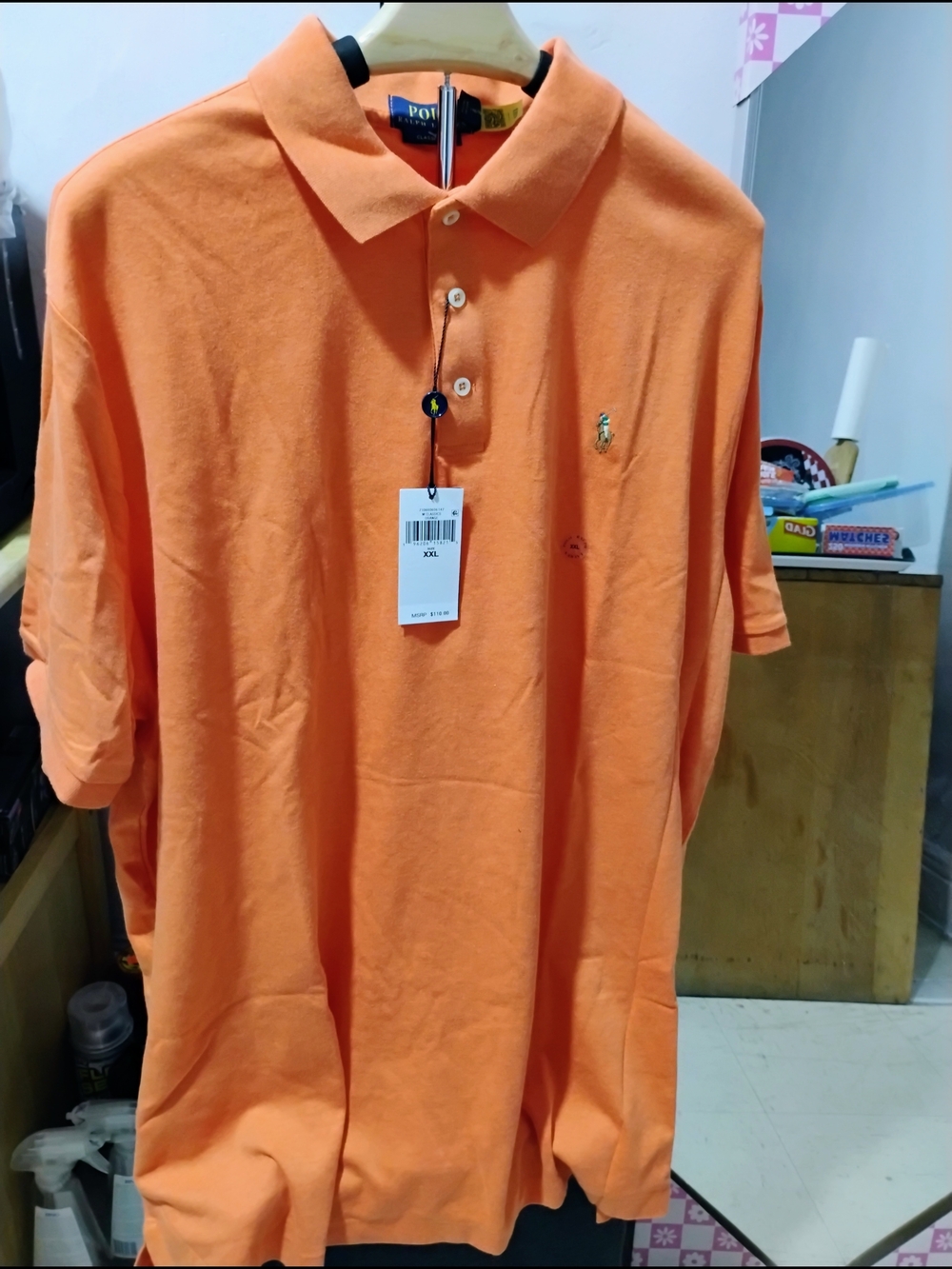 Polo by Ralph Lauren Orange Classic Cotton Polo Shirt - Men's
